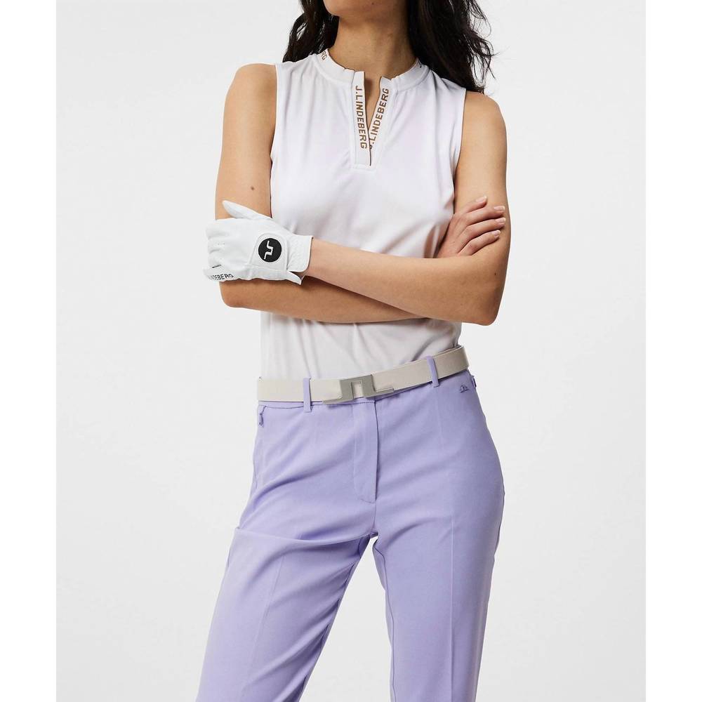 NEW J.LINDEBERG leya sleeveless top in white